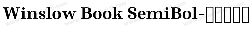 Winslow Book SemiBol字体转换